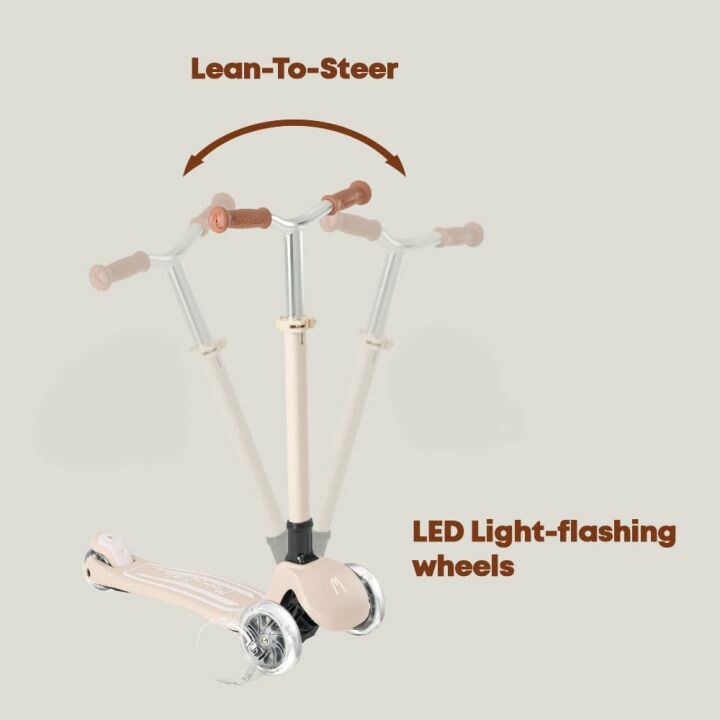 Kids 3-Wheel Scooter with LED Lights - Adjustable