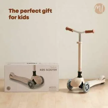 Kids 3-Wheel Scooter with LED Lights - Adjustable