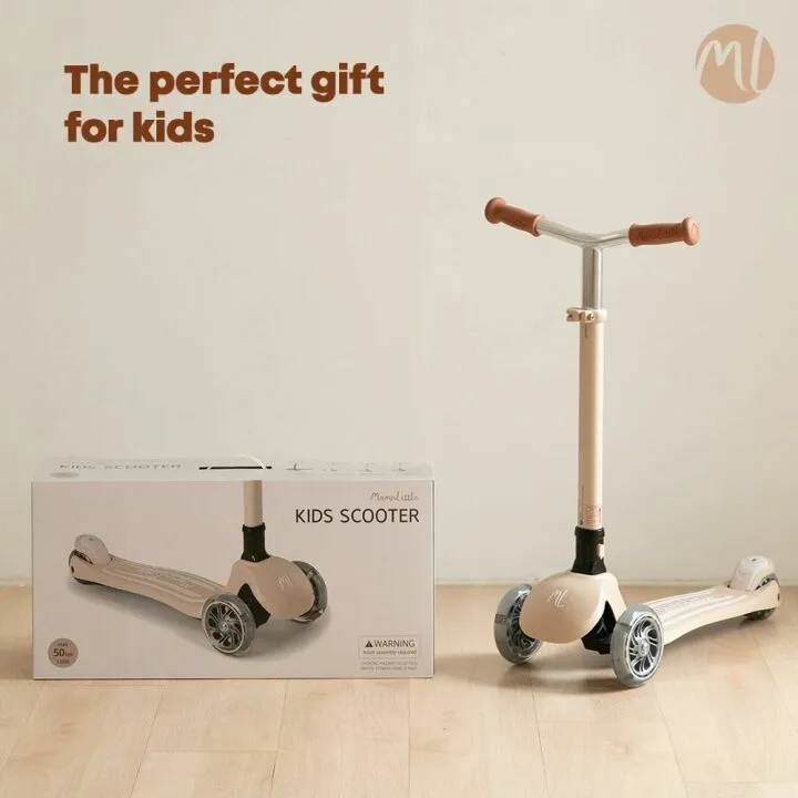 Kids 3-Wheel Scooter with LED Lights - Adjustable