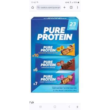 Pure Protein Bars Variety Pack - 23 Delicious High Protein Treats