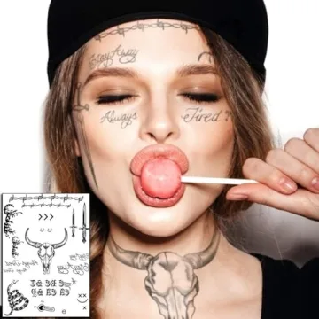 6 Sheets Halloween Temporary Tattoos for All Ages