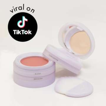 Subtl Beauty Travel Makeup Kit - Blush, Bronzer & Highlighter