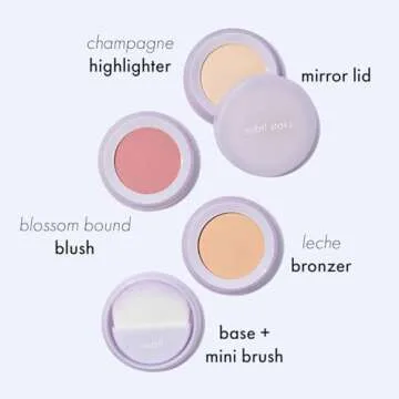 Subtl Beauty Travel Makeup Kit - Blush, Bronzer & Highlighter