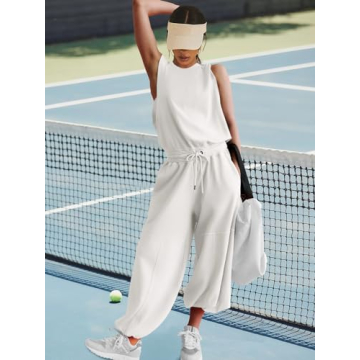 Stylish Women's Wide Leg Jumpsuit with Pockets