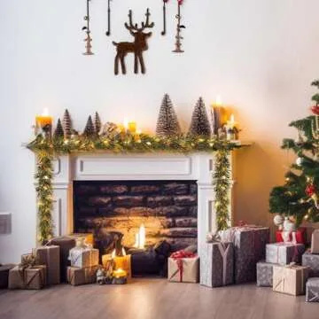 MINDELF 6 FT Artificial Christmas Garland for Festive Decor