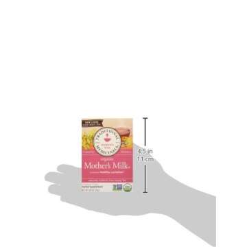 Traditional Medicinals Organic Mother’s Milk Herbal Tea, Promotes Healthy Lactation, (Pack of 2) - 32 Tea Bags Total