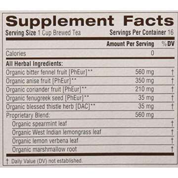 Traditional Medicinals Organic Mother’s Milk Herbal Tea, Promotes Healthy Lactation, (Pack of 2) - 32 Tea Bags Total