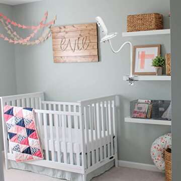 Universal Baby Monitor Mount for ANMEATE SM24, Arlo, Motorola, Owlet Cam and Most Other Baby Monitors, Flexible Gooseneck Baby Monitor Holder for Crib Without Tools or Wall Damage