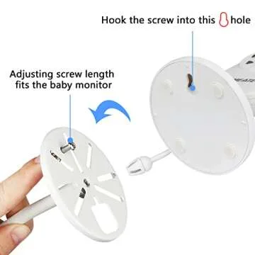 Universal Baby Monitor Mount for Easy Adjustable Viewing