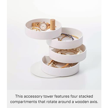 Stylish Tosca Jewelry Organizer by Yamazaki - Compact Design