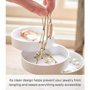 Stylish Tosca Jewelry Organizer by Yamazaki - Compact Design