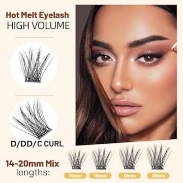 Vayator Mixed Size Eyelash Extension Kit for Glamour
