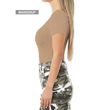 MANGDIUP Women's Scoop Neck T-Shirts Comfortable Stylish Wear