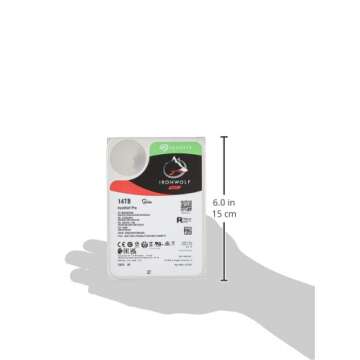 Seagate IronWolf Pro 14TB NAS Internal Hard Drive HDD – CMR 3.5 Inch SATA 6Gb/s 256MB Cache for RA...