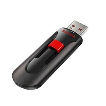 SanDisk 32GB Cruzer Glide USB 2.0 Flash Drive - SDCZ60-032G-B35, Red