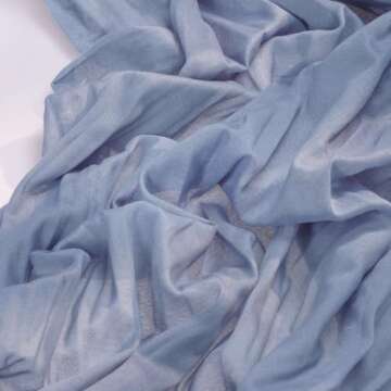 Socomi Dusty Blue Spirng Easter Cheesecloth Table Runner Boho Rustic Gauze 120 inch 10FT Cheese Clot...