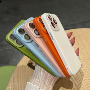 Caseative for iPhone 14 Pro Max Case,Solid Color Full Camera Lens Protection Compatible with iPhone Case (Wine Red,iPhone 14 Pro Max)