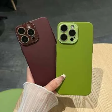 Caseative for iPhone 14 Pro Max Case,Solid Color Full Camera Lens Protection Compatible with iPhone Case (Wine Red,iPhone 14 Pro Max)