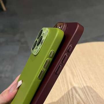 Caseative for iPhone 14 Pro Max Case,Solid Color Full Camera Lens Protection Compatible with iPhone Case (Wine Red,iPhone 14 Pro Max)