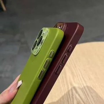 Caseative for iPhone 14 Pro Max Case,Solid Color Full Camera Lens Protection Compatible with iPhone Case (Wine Red,iPhone 14 Pro Max)