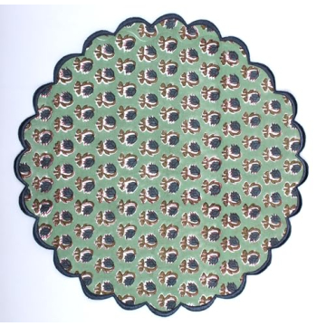 Ridhi Bo-ho Double Layer Floral Placemats - Pack of 4