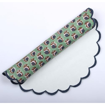 Ridhi Bo-ho Double Layer Floral Placemats - Pack of 4