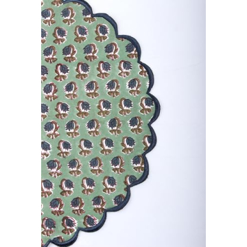 Ridhi Bo-ho Double Layer Floral Placemats - Pack of 4