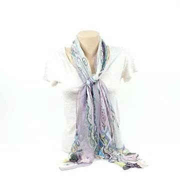 MELIFLUOS Lightweight Sheer Fashion Scarf for Women