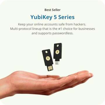 Yubico YubiKey 5C - Ultimate USB Security Key for Online Safety