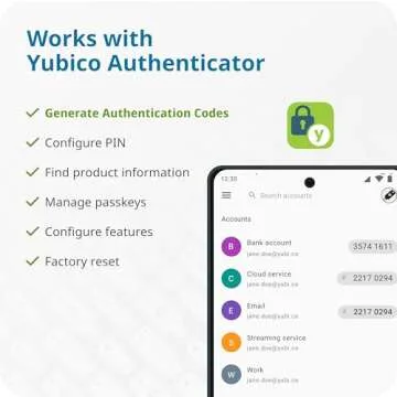 Yubico YubiKey 5C - Ultimate USB Security Key for Online Safety