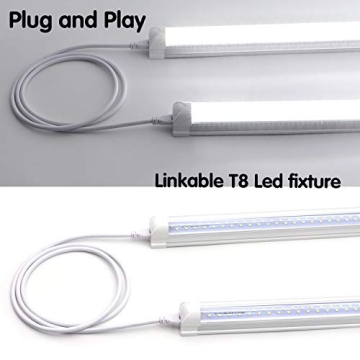 5FT LED Linkable Cords for T5 T8 Tube Lights - Pack of 4