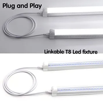 5FT LED Linkable Cords for T5 T8 Tube Lights - Pack of 4
