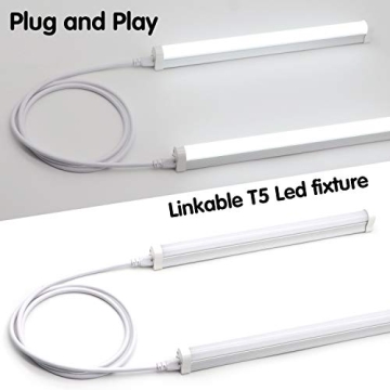 5FT LED Linkable Cords for T5 T8 Tube Lights - Pack of 4