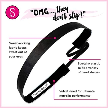 Sweaty Bands Non-Slip Velvet-Lined Headband for Women