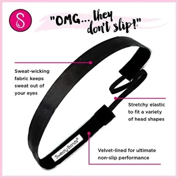 Sweaty Bands Non-Slip Velvet-Lined Headband for Women