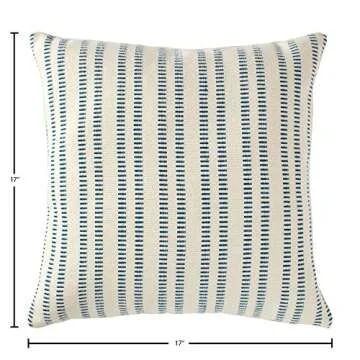 Stone & Beam French Laundry Stripe Throw Pillow 17" x 17"