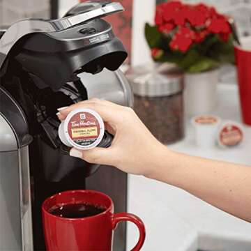 Tim Hortons Original Blend, Medium Roast Coffee, Single-Serve K-Cup Pods Compatible with Keurig Brewers, 80ct K-Cups