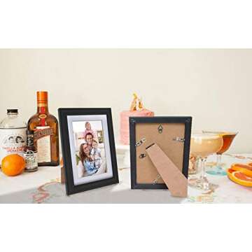 Giftgarden 4x6 Picture Frame Set of 8, 5x7 Matted to Display 4 by 6 Photo with Mat or 5 by 7 without...