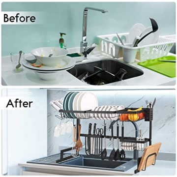 Furnikko Adjustable Over The Sink Dish Drying Rack