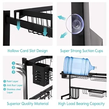 Furnikko Adjustable Over The Sink Dish Drying Rack