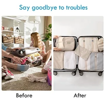 Creechwa Packing Cubes: 9PCS Travel Organizer Set