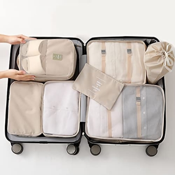 Creechwa Packing Cubes: 9PCS Travel Organizer Set