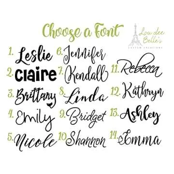 Personalized Bridesmaid Vinyl Decal ONLY DIY for Tumblers Cups Rose Gold on Champagne Glasses Maid of Honor Gifts