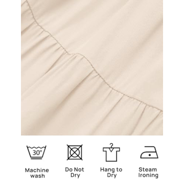 ZESICA Women’s Boho One Shoulder Midi Dress with Pockets