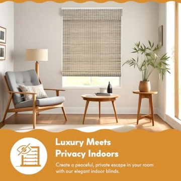 Radiance Cordless Bamboo Shades for Stylish Privacy