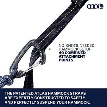 ENO Atlas XL Suspension System - Tree Strap for Hammock - Accessories for Camping, Hiking, and Backp...