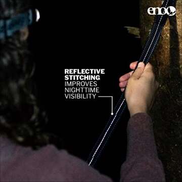 ENO Atlas XL Suspension System - Tree Strap for Hammock - Accessories for Camping, Hiking, and Backpacking - Black/Royal