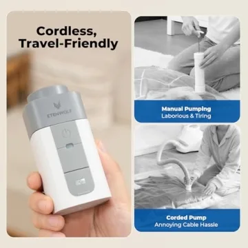 ETENWOLF Vacuum Storage Bags with Rechargeable Pump