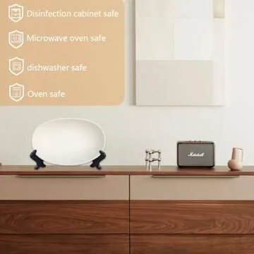 Luvitory Ceramic Fruit Bowl, Ceramic Bowl for Kitchen Counter, Decorative White Large Candy Bowl, Key Bowl for Home Decor Oval Ceramic Bowl Decorative Modern Home Decor 16.54×7.28×7.48 inch