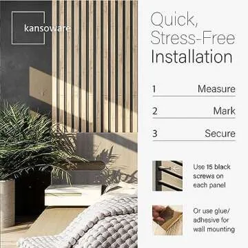 Kansoware Acoustic Wood Wall Panels - Natural Oak Design